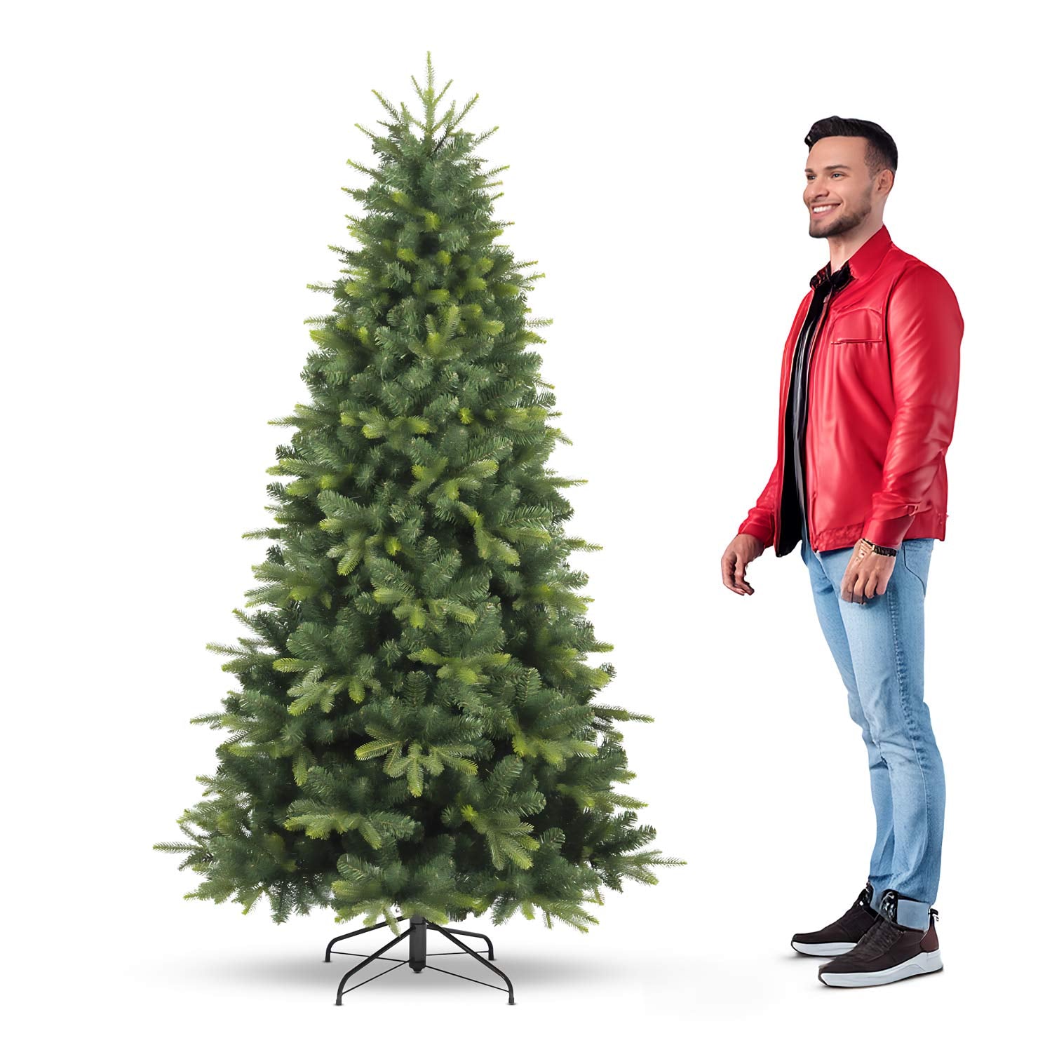 Safari - Albero di Natale effetto realistico in PE e PVC ø99x180H, 775 rami