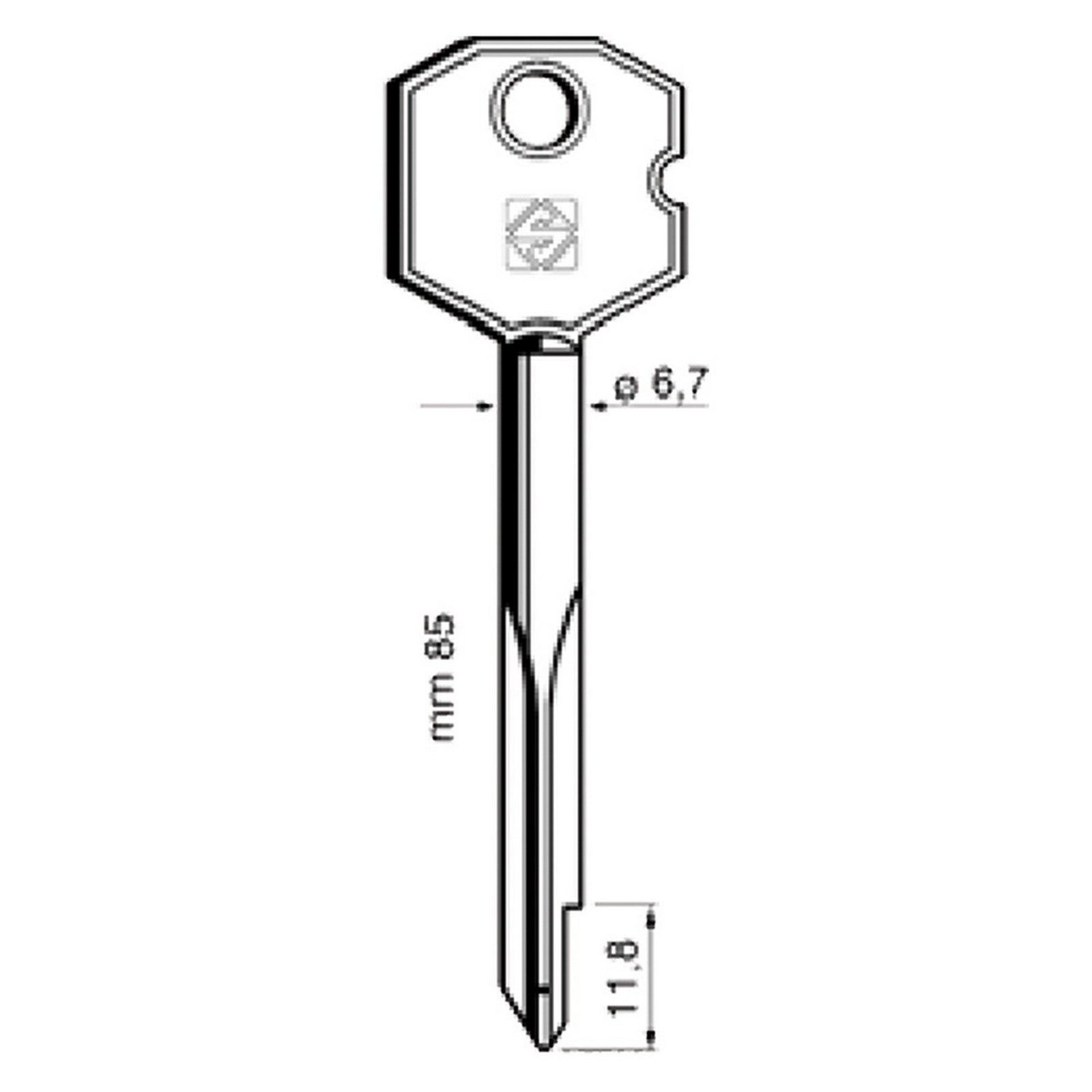 5pz chiavi a croce  cod:ferx.320204nlm