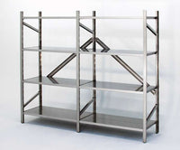 Scaffale in acciaio inox per prodotti alimentari cm. 110x60x180h