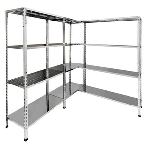 Scaffalatura in acciaio inox per ristoranti e industrie alimentari cm. 90x60x150h