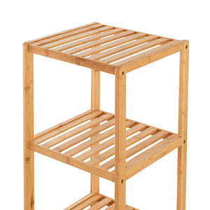 Scaffale da bagno in bamboo 4 ripiani Tahiti