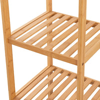 Scaffale da bagno in bamboo 4 ripiani Tahiti