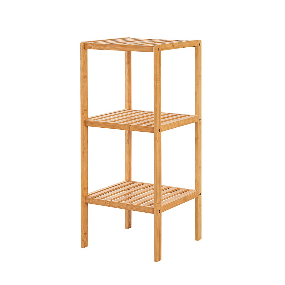 Scaffale per bagno in legno bamboo 3 ripiani Tahiti