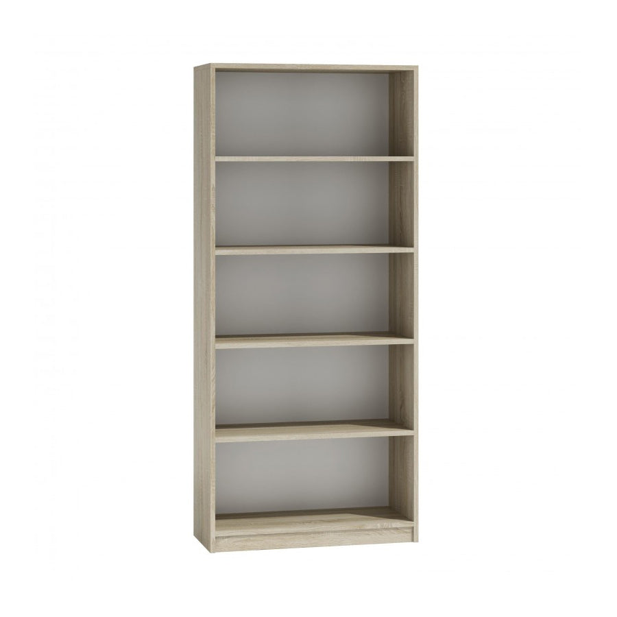 Onlywood Libreria Scaffale in Legno - 80 x 30 x 182 h cm - Rovere Chiaro