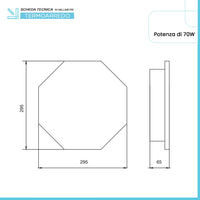 Scaldasalviette elettrico Nazca 29,5 cm asfalto opaco in ceramica 70W 