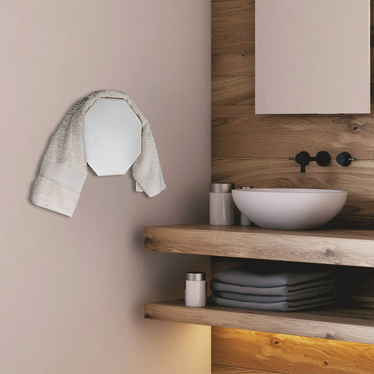 Scaldasalviette elettrico Nazca 29,5 cm bianco lucido in ceramica 70W 