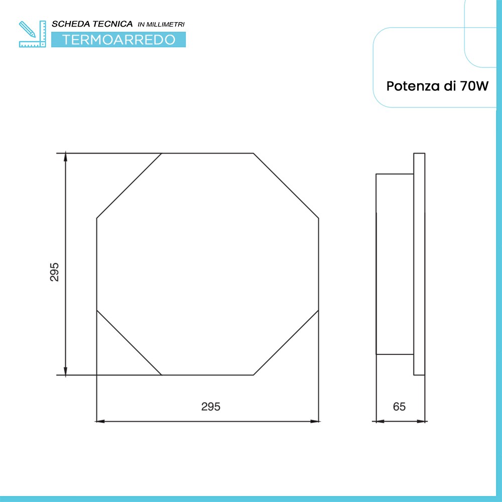 Scaldasalviette elettrico Nazca 29,5 cm bianco lucido in ceramica 70W 