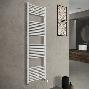 Scaldasalviette bagno termoarredo bianco L 60x180 interasse 55 cm