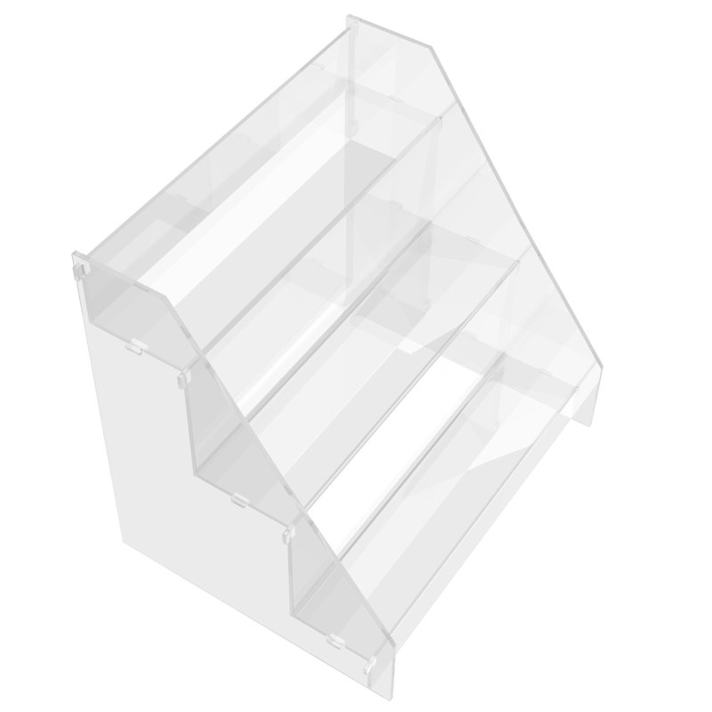 Espositore da Banco 3 Gradini Plexiglass