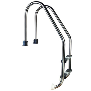 Scaletta Standard In Acciaio Inox 304 - 2 Gradini, Per Piscine Con Altezza Minima 0,90 M