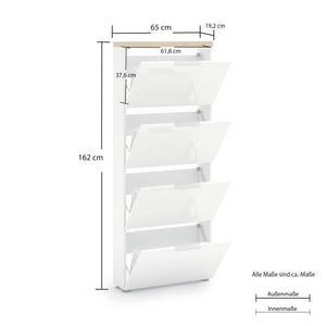 Scarpiera a 4 ribalte IDEA 24