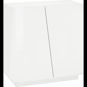 Scarpiera Vega 2 Ante 80X86X38 - Colore Bianco Lucido