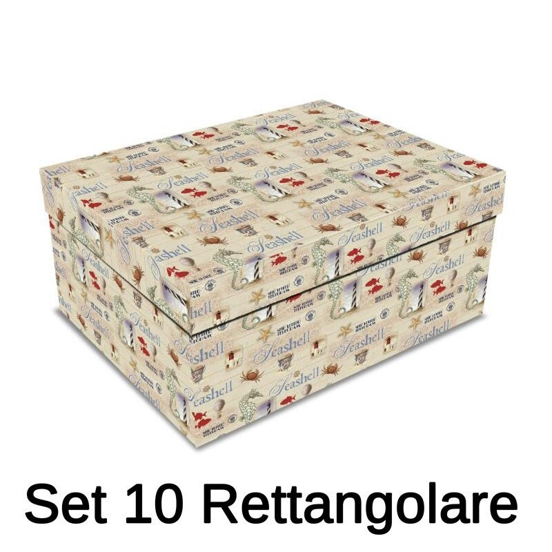 Scatola cartone 1-10 salvagente rettangolare cm43x35h17