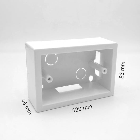 Scatola esterna 503 cassetta da parete 3 moduli posti bianco per prese elettriche compatibile con tutte le serie civili