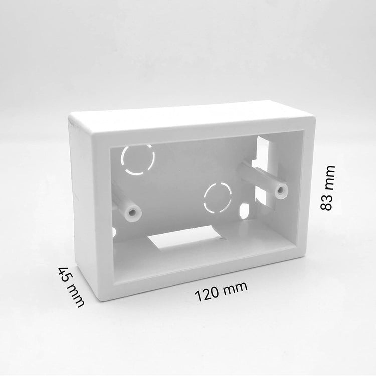 Scatola esterna 503 cassetta da parete 3 moduli posti bianco per prese elettriche compatibile con tutte le serie civili