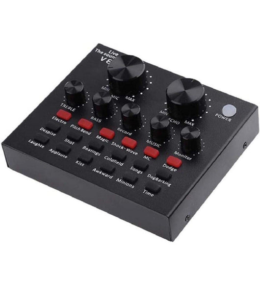 Scheda Audio V8 Cambia Voce Conversione Effetti Sonori Mixer Registrazione Usb         