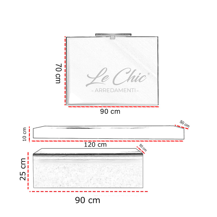 Mobile bagno moderno sospeso sfalsato