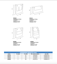 Portadepliant da parete 2 tasche A4 Verticale