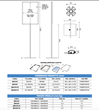 Porta Comunicazioni con cornice 50 x 70 linea Q System NERO