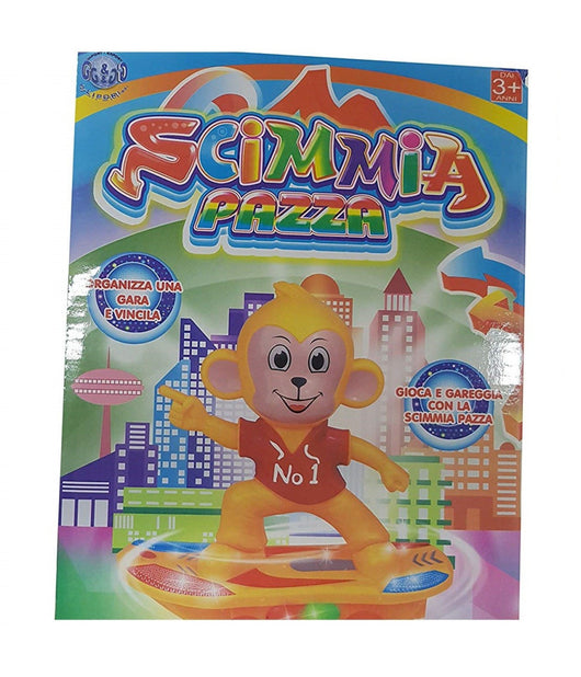 Scimmia Scimmietta Pazza Skate Skateboard Gara Luci Suoni Gioco Giocattoli         