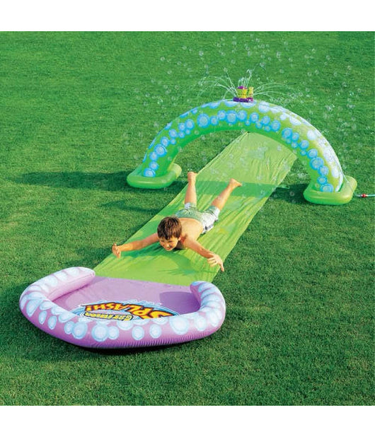 Scivolo D'acqua Da Giardino Con Arco 488 Cm Divertimento Piscina Mare Estate         