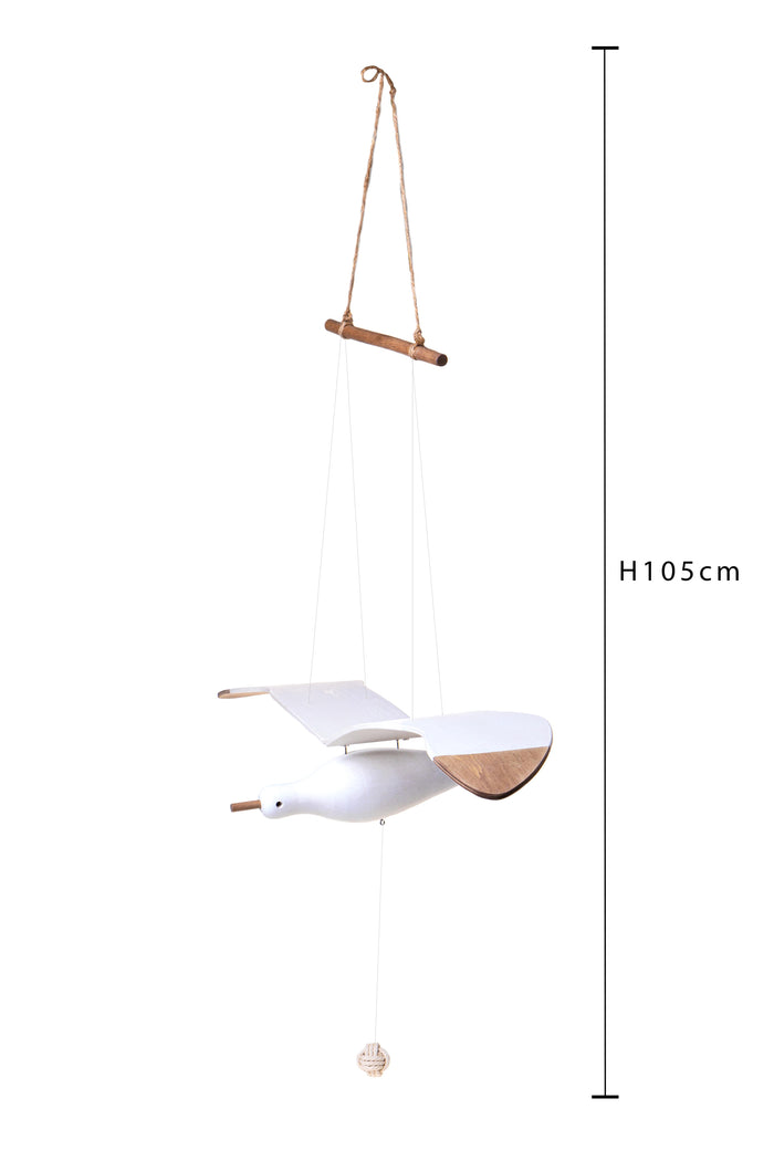 Gabbiano con Corda Mov Meccanico 84x27x105