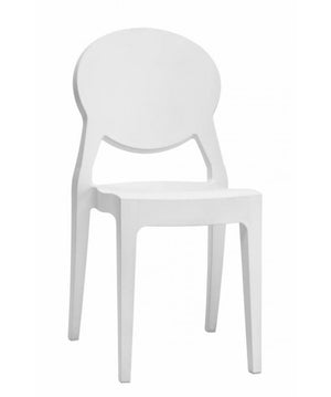 Sedia Igloo Chair Set Da 4 In Policarbonato Made In Italy Scab Design Colore Bianco 310