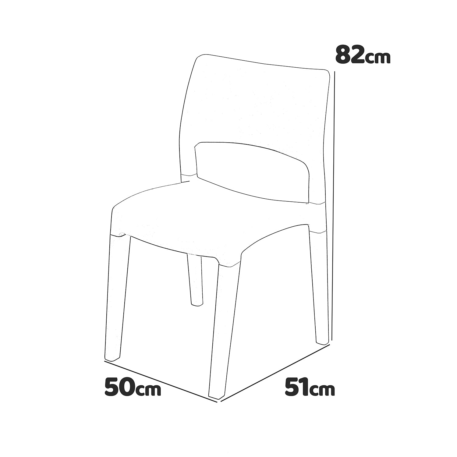 Klik/Klak - Sedia da giardino in resina. Sedie da pranzo, poltrone da esterno colore bianco