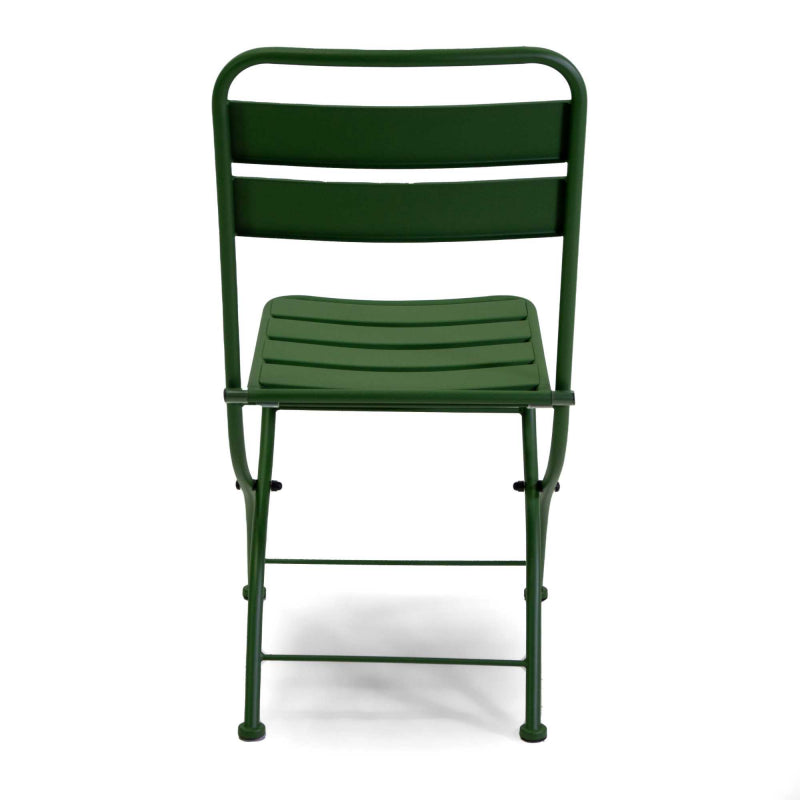 Sedia metallo rovigo pieghevole verde cm 44x53h45/86