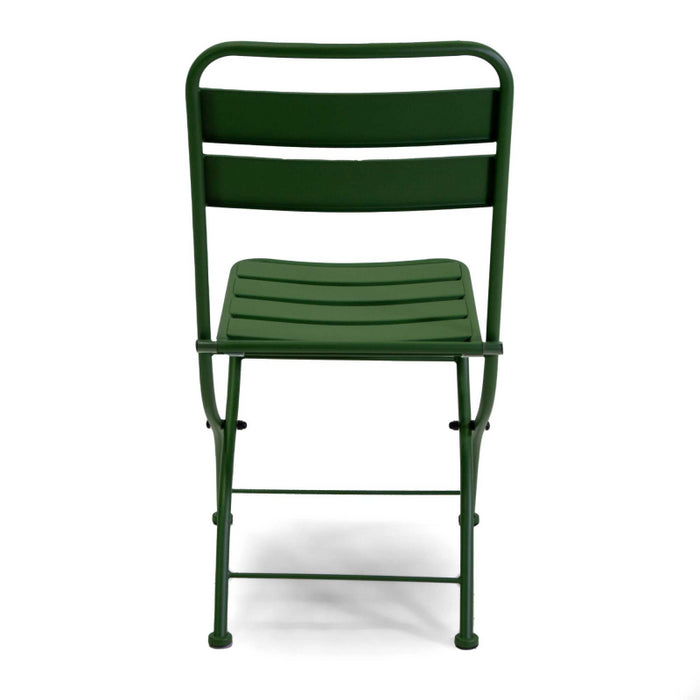 Sedia metallo rovigo pieghevole verde cm 44x53h45/86