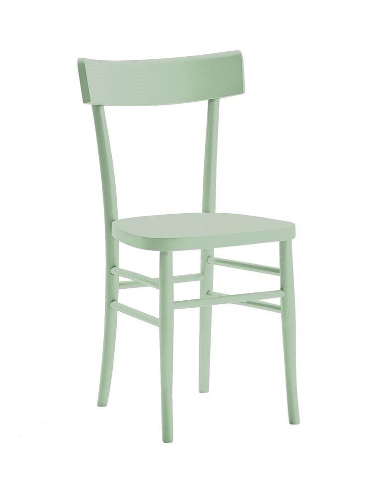 Set 2 sedie shabby chic in legno verde seduta legno