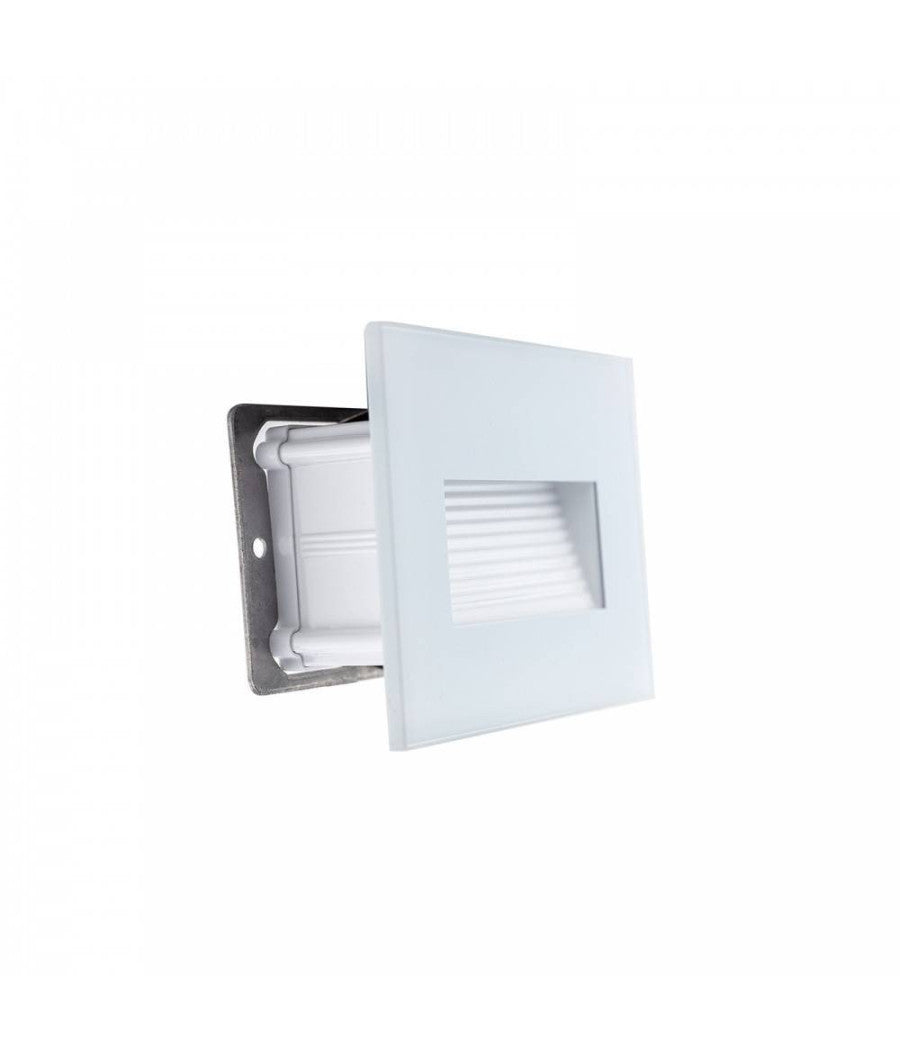 Segnapasso Led 4w Incasso Per Scatola 503 3000k 4000k Ip65 Cornice In Vetro         