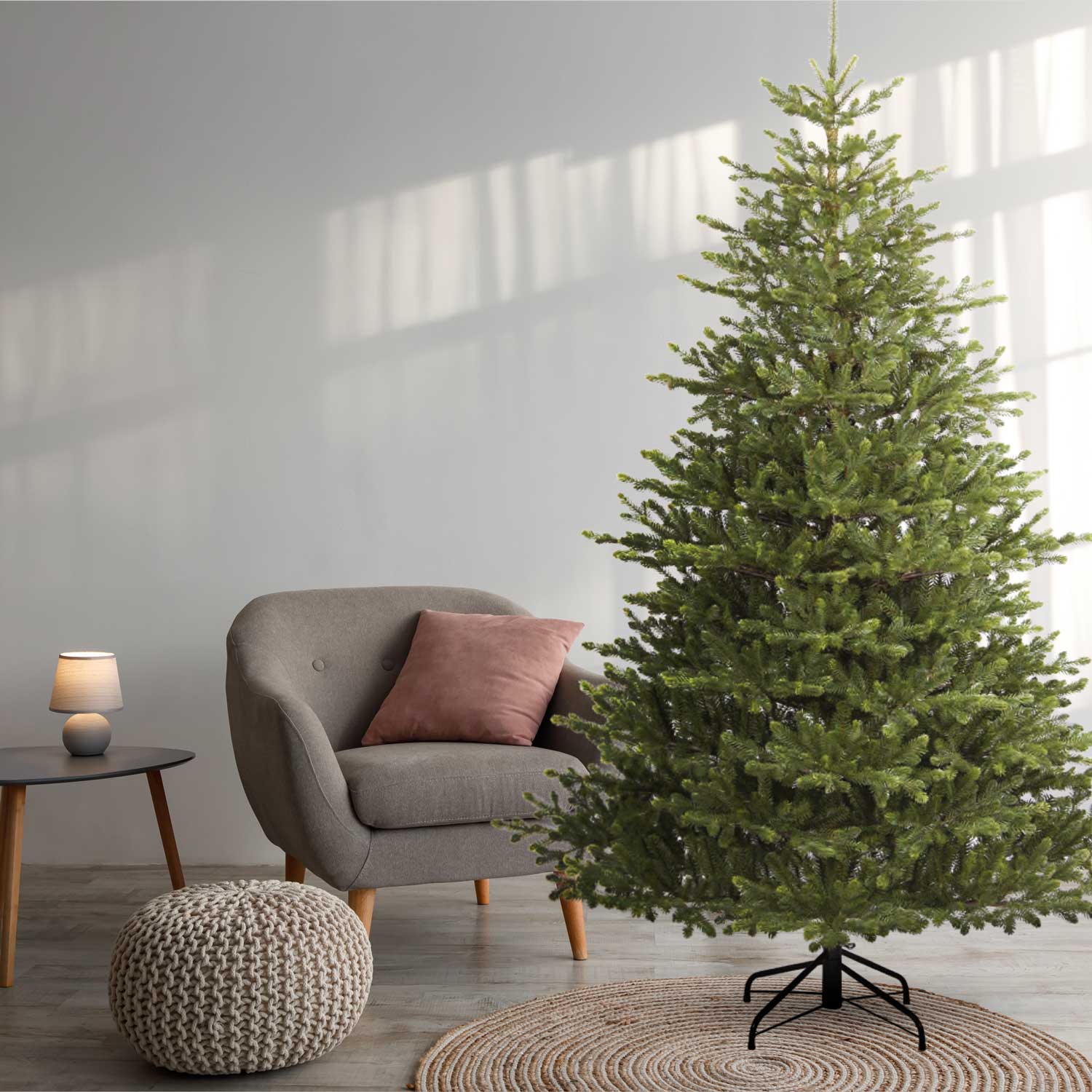 Amstel - Albero di Natale effetto realistico in PE e PVC ø139x210H, 1124 rami