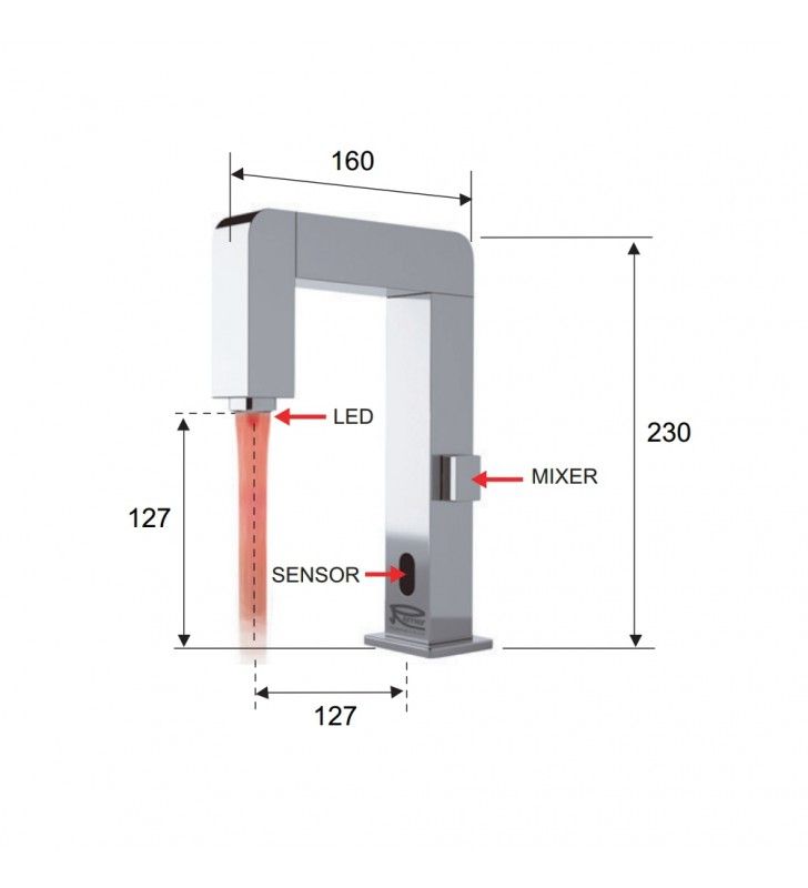 Sensor - distributre elettronico per sapone cod 75750