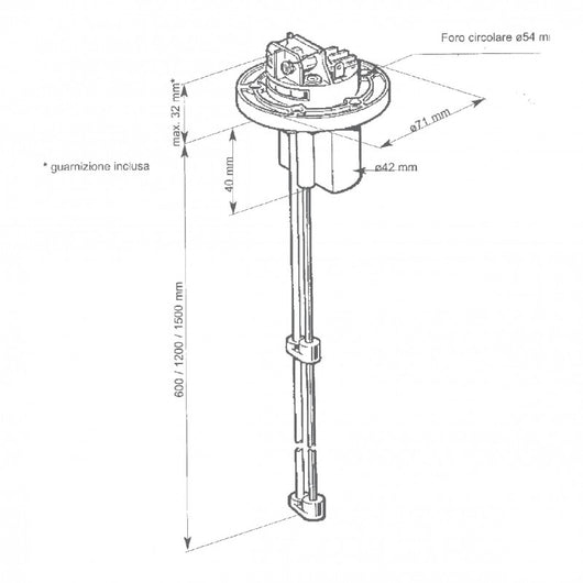 SENSORE ACQUA MM.80-600