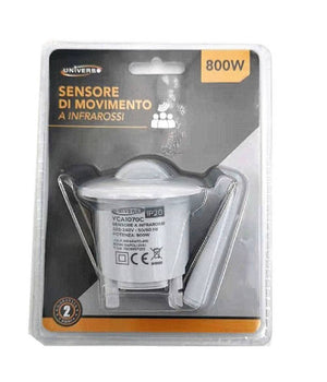 Sensore Di Movimento A Infrarossi Incasso Lampadine 800w Ip20 Soffitto Yca1070c         