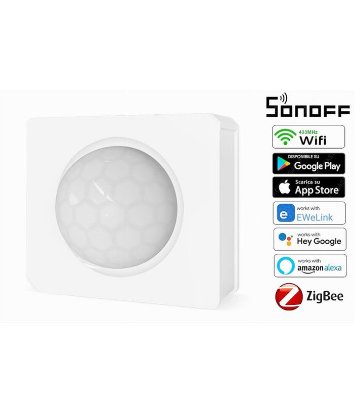 Sensore Di Movimento Wifi 433 Mhz Zigbee Gestibile Da Smartphone Sonoff Snzb-03         