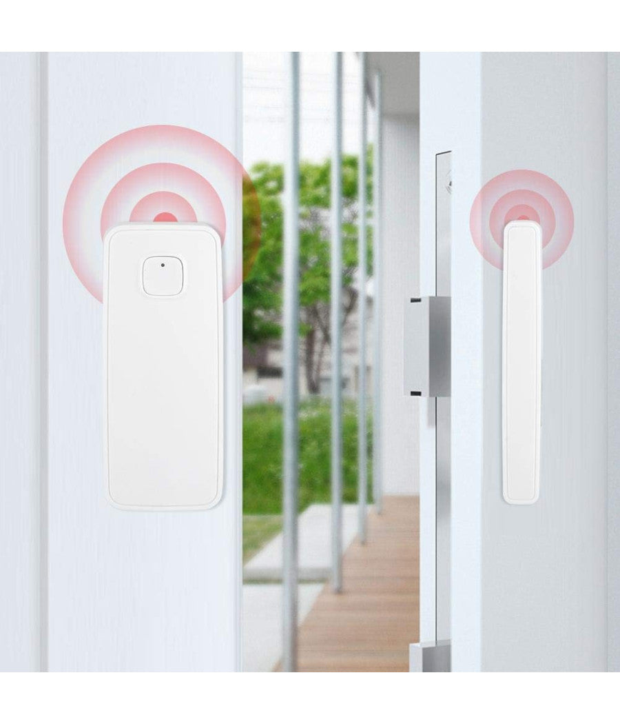 Sensore Magnetico Per Porte E Finestre Wifi Allarme Con App Sicurezza Antifurto         