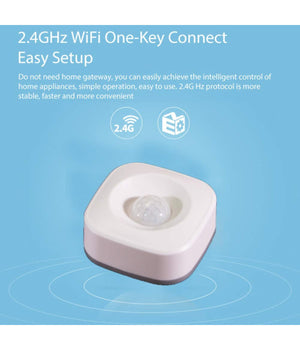 Sensore Pir Wifi Smart Motion Infrarosso Wireless Rilevatore Movimento X Allarme         