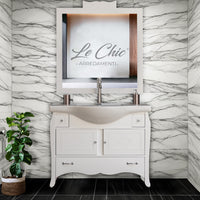 Mobile da bagno con colonna shabby - SI