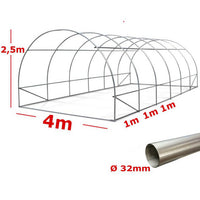 Serra Tunnel Easy SOL 4x10m con rete ombreggiante