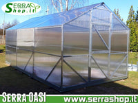 Serra Oasi 3x4m con copertura policarbonato alveolare 4mm