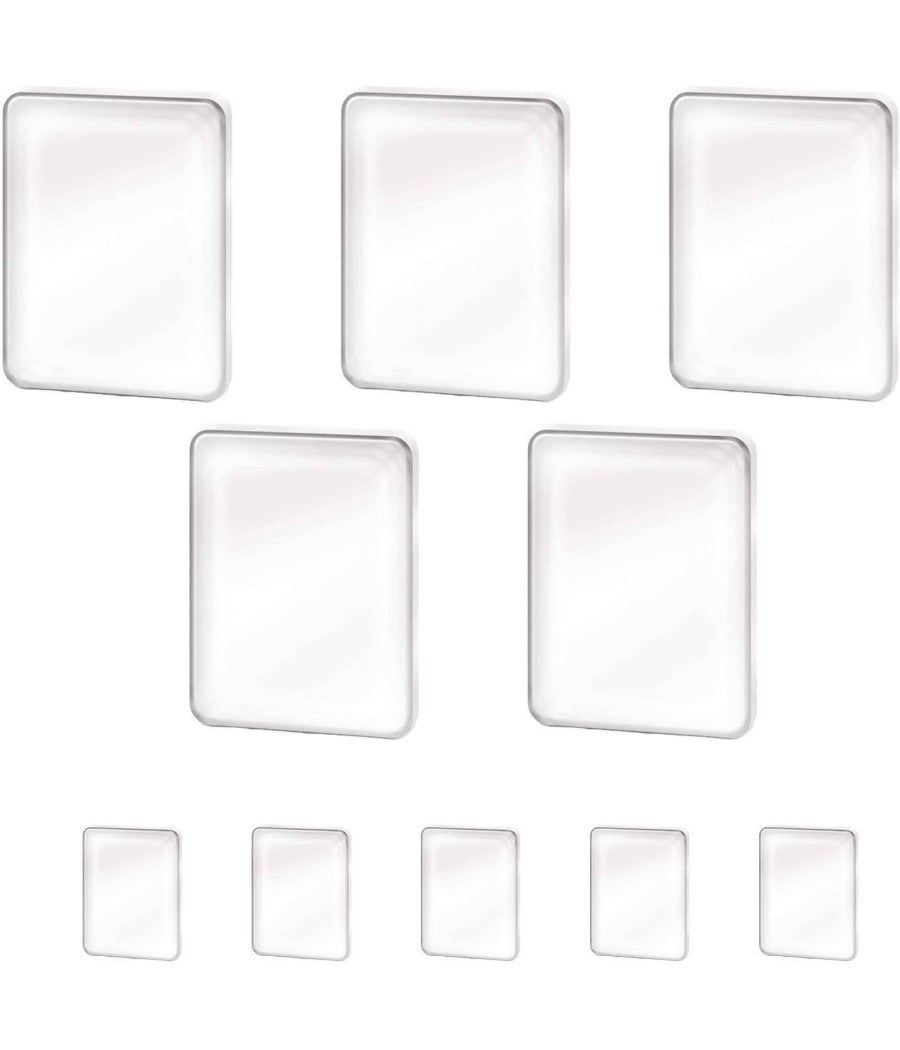 Set 10 Pad Adesivi Per Accessori Cellulare Smartphone Attacca Tutto In Silicone         