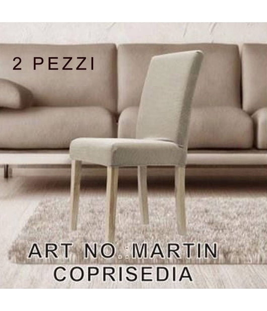 Set 2 Pezzi Coprisedia Con Spalliera Elasticizzati Martin Vari Colori Copertura         