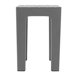 Set 2 pezzi Lello lo sgabello multiuso ad alta resistenza grigio effetto legno