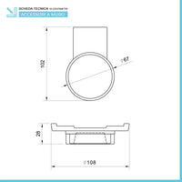 Set accessori a muro portaspazzolini e portasapone in acciaio Futura