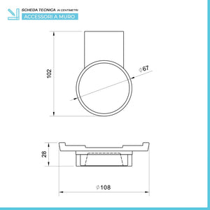 Set accessori a muro portaspazzolini e portasapone in acciaio Futura