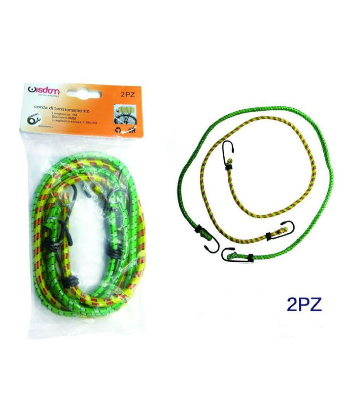 Set 2 Pz Cinghia Corda Portapacchi 1 Mt Per Bicicletta Bici Imballaggio Xc-1699         