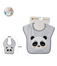 Set 2pz Bavetto Bavaglino Neonato Pappa Allattamento Bambini Panda 68333 Bavetta         