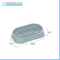 Set 3 pezzi accessori bagno acquamarina in abs Tender